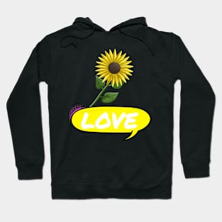 Sunflower Power, Yellow Flowers, Flower Lover Hoodie